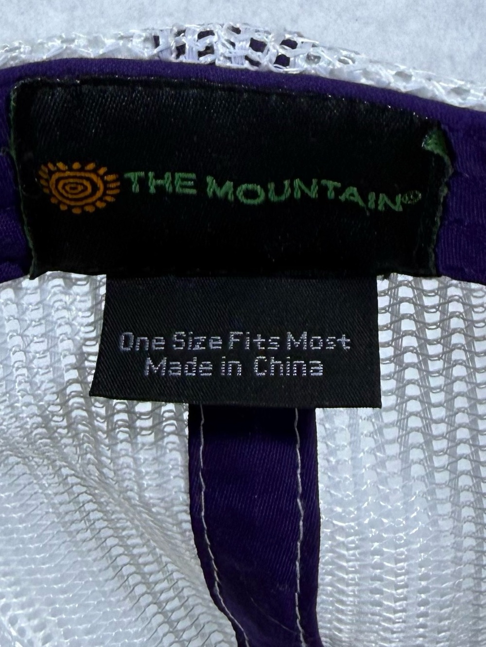 Y2K Wolf Graphic Purple Tucker Mesh Snapback The Mountain - Picture 6 of 10
